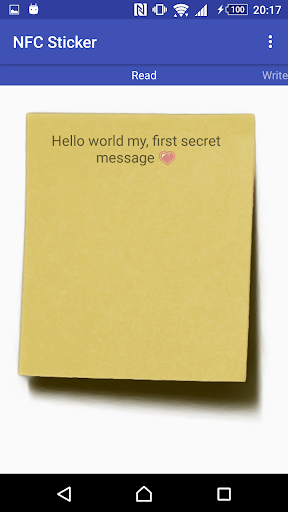 NFC Sticker Messenger Chat