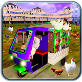 Chicken Transporter Tuk Tuk  Rickshaw Driving icon