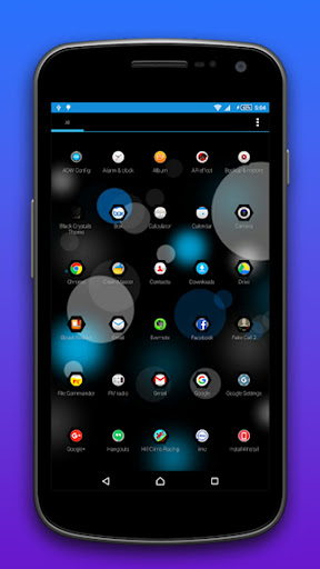 Black Crystal Theme & Launcher Screenshot 4 - AppWisp.com