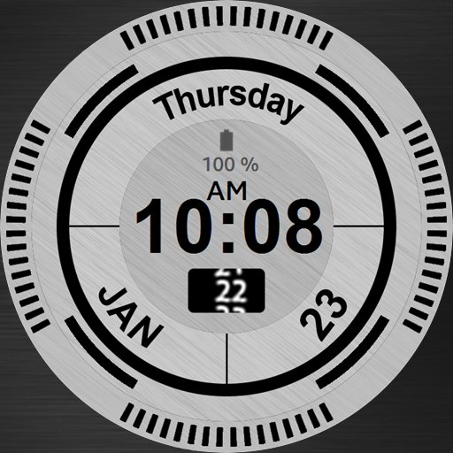 Stainless Steel Watch Face Screenshot 4 - AppWisp.com