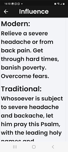 Psalms Magick. Ritual & Prayer Screen 3