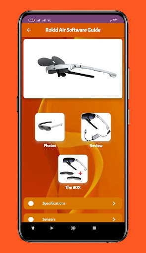 Android application Rokid Air Software guide screenshort