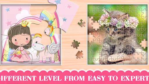 Android application Puzzles for Girls screenshort