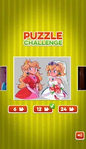 Princess Peach Puzzle Game