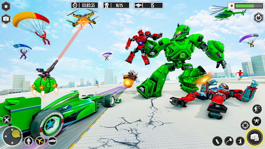 Skærmbillede 16 Juego de coches robot dragón android