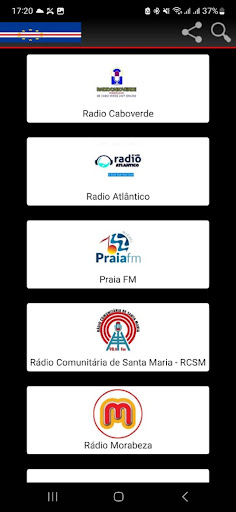 Android application Cape Verde Radio screenshort
