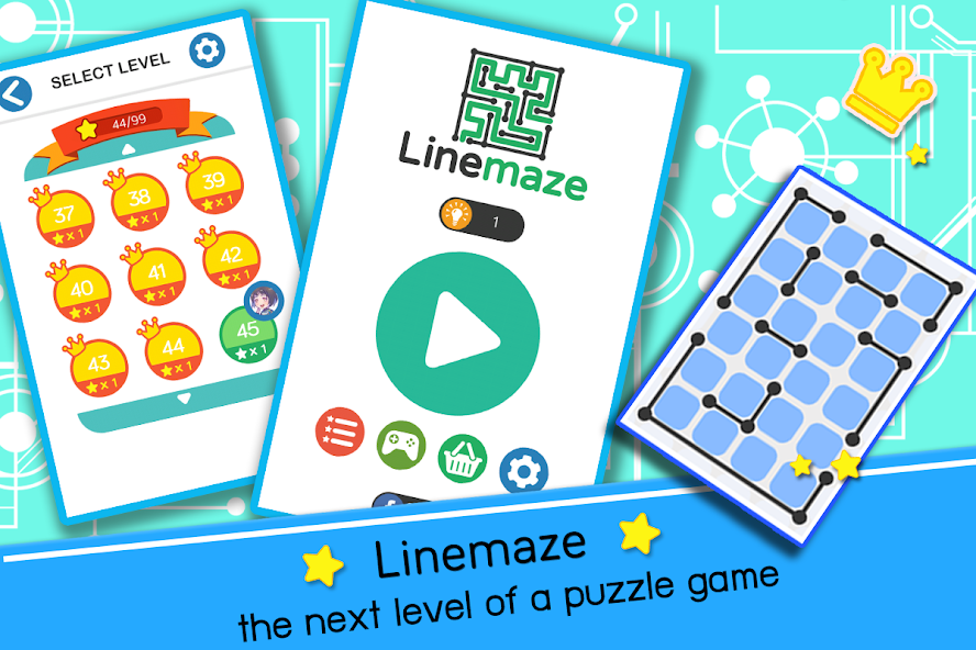 Linemaze Puzzles 1.0.8 APK + Mod (Unlimited money) for Android