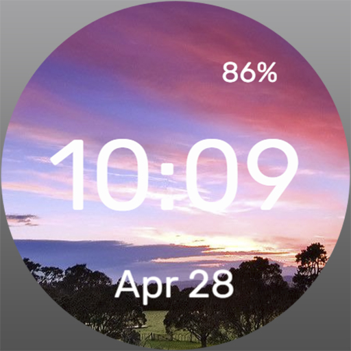 Beautiful Sunset - Watch Face Download on Windows