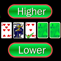 Higher or Lower card game