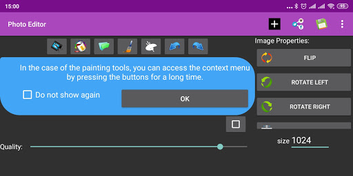 Crop, Resize, Share photo. Screen 3