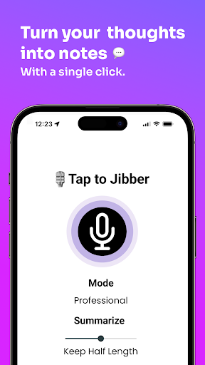 Android application Jibber screenshort