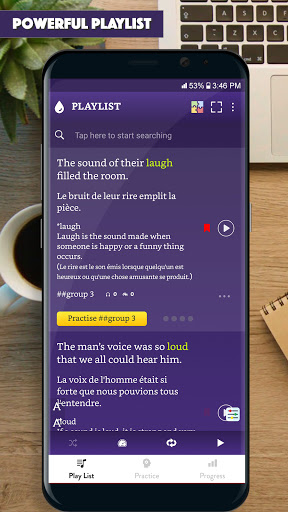 Aperçu de l'application