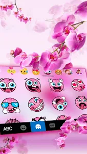 Pink Orchid Keyboard Theme