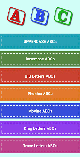 Android application ABC Zone screenshort