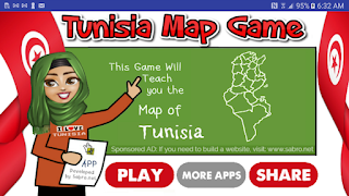 Tunisia Map Puzzle Game - Screenshot 1