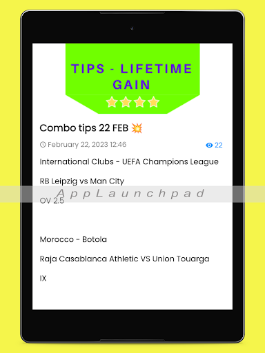 Combo Match Tips-LIFETIME GAIN