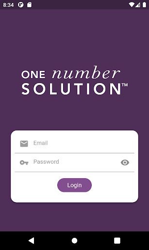 One Number Solution™ Screen 3