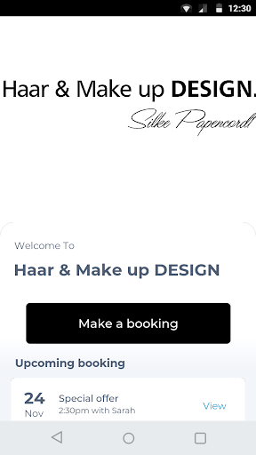 Android application Haar & Make up DESIGN screenshort