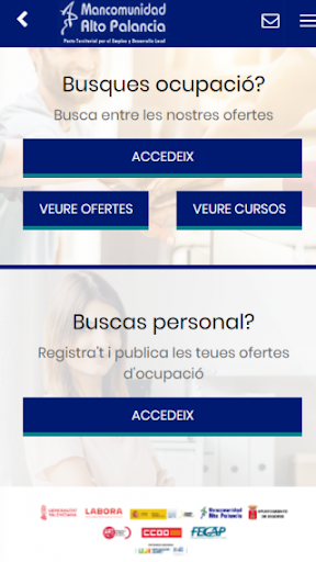 Android application Alto Palancia Emplea screenshort