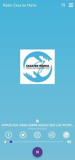 Android application Rádio Casa de Maria screenshort