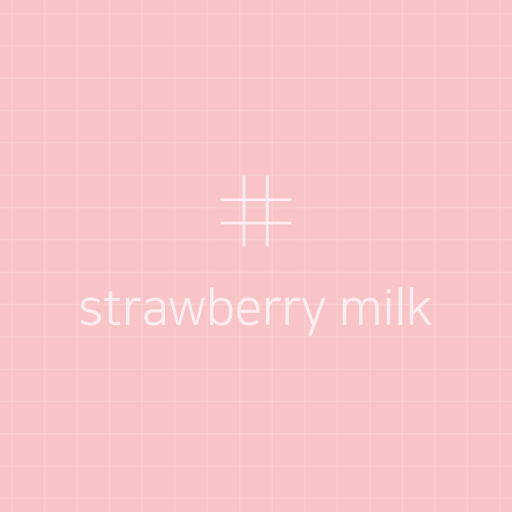 simple grid - strawberry milk logo