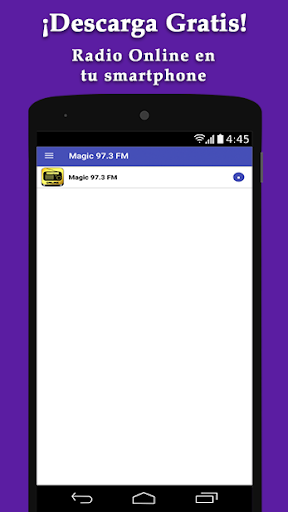 Android application Magic 97.3 Puerto Rico - Radio screenshort