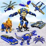 Cover Image of Tải xuống Flying Limo Car: Police robots  APK