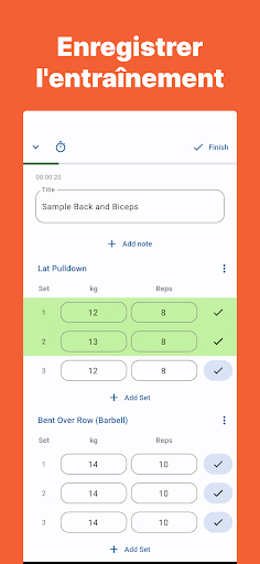 Aperçu de l'application
