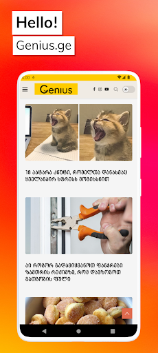 Android application Genius.ge screenshort