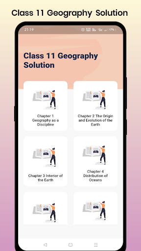 Android application Class 11 Geography Solution screenshort