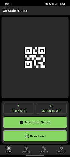 Android application QR Code Generator screenshort