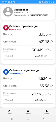 Личный кабинет АСКУЭ «Ресурс» Screen 3
