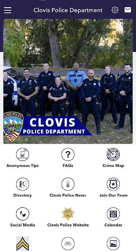 Android application Clovis Police Department screenshort