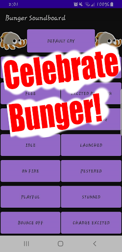 Android application Bunger Soundboard screenshort