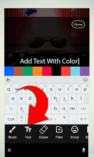 Selfie glasses photo editor