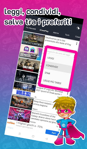 Android application iCrewPlay screenshort