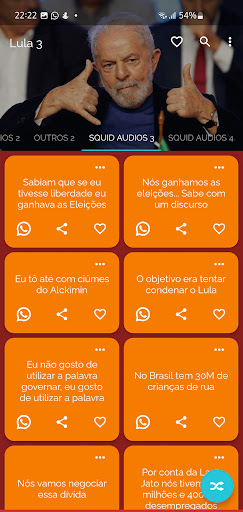 Android application Lula Sons Políticos Eleições screenshort