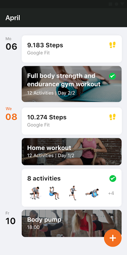 Smart personal training Screen 2