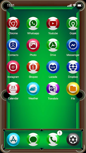Wow Billiard Game - Icon Pack Screen 2