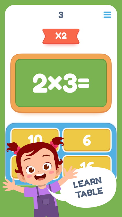 Multiplication Table Math Game - 9 - (Android)