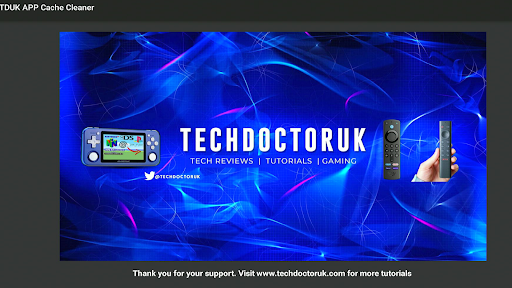 TDUK APP Cache Cleaner Screen 2