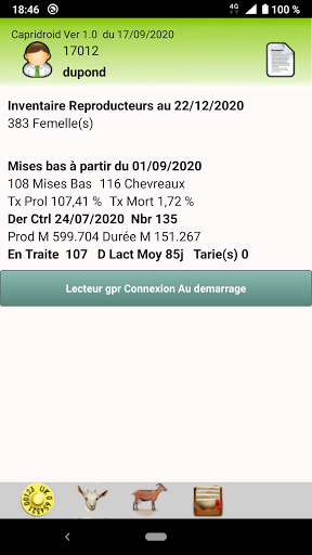Android application Capridroid screenshort