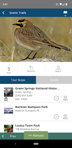 Screenshot of Visit Louisa