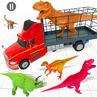 Dino Robot Animal Transport Truck Simulator