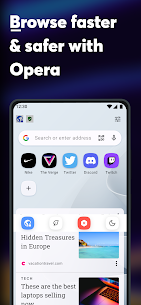 Opera Browser MOD APK (Walang Mga Ad, Naka-unlock) 5