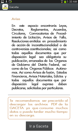 CEJUR - Gaceta Oficial GDF Screen 2