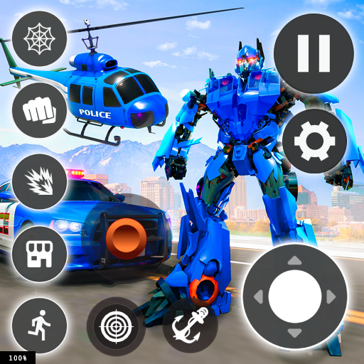 Jogo de carro robô policial – Apps no Google Play