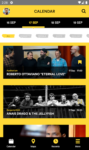 Android application Bergamo Jazz Festival screenshort