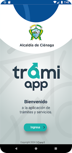 Android application Trami App Cienaga screenshort