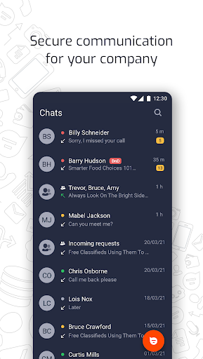 Android application DataPhone Softphone screenshort